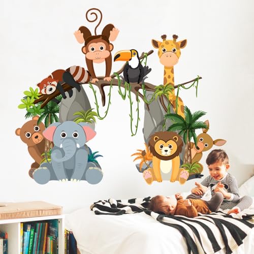 Vinilos de Animales de Jungla para Decoración de Pared miniatura 2