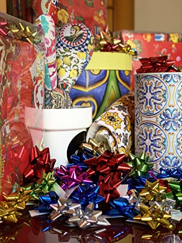 Carta regalo natalizia, set 12 fogli di carta