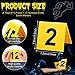 Vicenpal 15 Pcs Evidence Markers Crime Scene Markers Tents Crime Scene Decorations Crime Scene Accessories Mystery Decorations for Adults Detective Game Murder Theme Clue Game Party Decoration