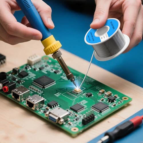 Image of 63 /37 Tin Lead Rosin Core Solder Wire Ideal for Circuit Boards & Electrical Repairs