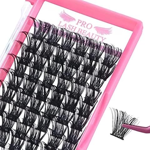 Cluster Lashes, 72 Pcs Individual Lashes, Lash Clusters DIY Eyelash Extension, Super Thin Band Reusable Soft & Comfortable (Into You-01-D-12mm) Cover
