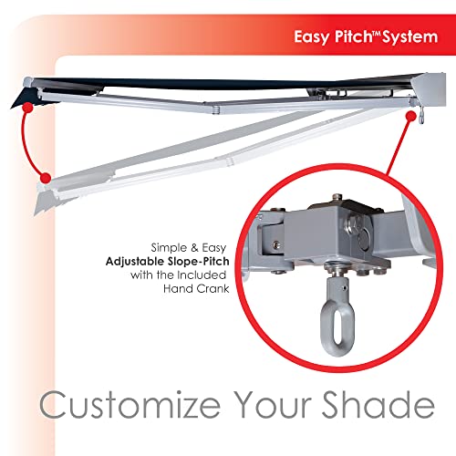 ADVANING-Classic-Series-12X10-Electric-Retractable-Awning-100-Acrylic-UV-Sun-Shade-Canopy-Navy-Solid-EA1210-A004H ADVANING Classic Series 12X10 Electric Retractable Awning 100 Acrylic UV Sun Shade Canopy Navy Solid EA1210 A004H