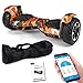 Viron SUV Hoverboard 8,5 Zoll 800 Watt - GPX-04 - Ares mit APP Funktion, Bluetooth, Kinder Sicherheitsmodus, Dual Motor, Elektro Self Balance Board Hover E-Scooter Deutsche Qualitätsmarke (orange/camo