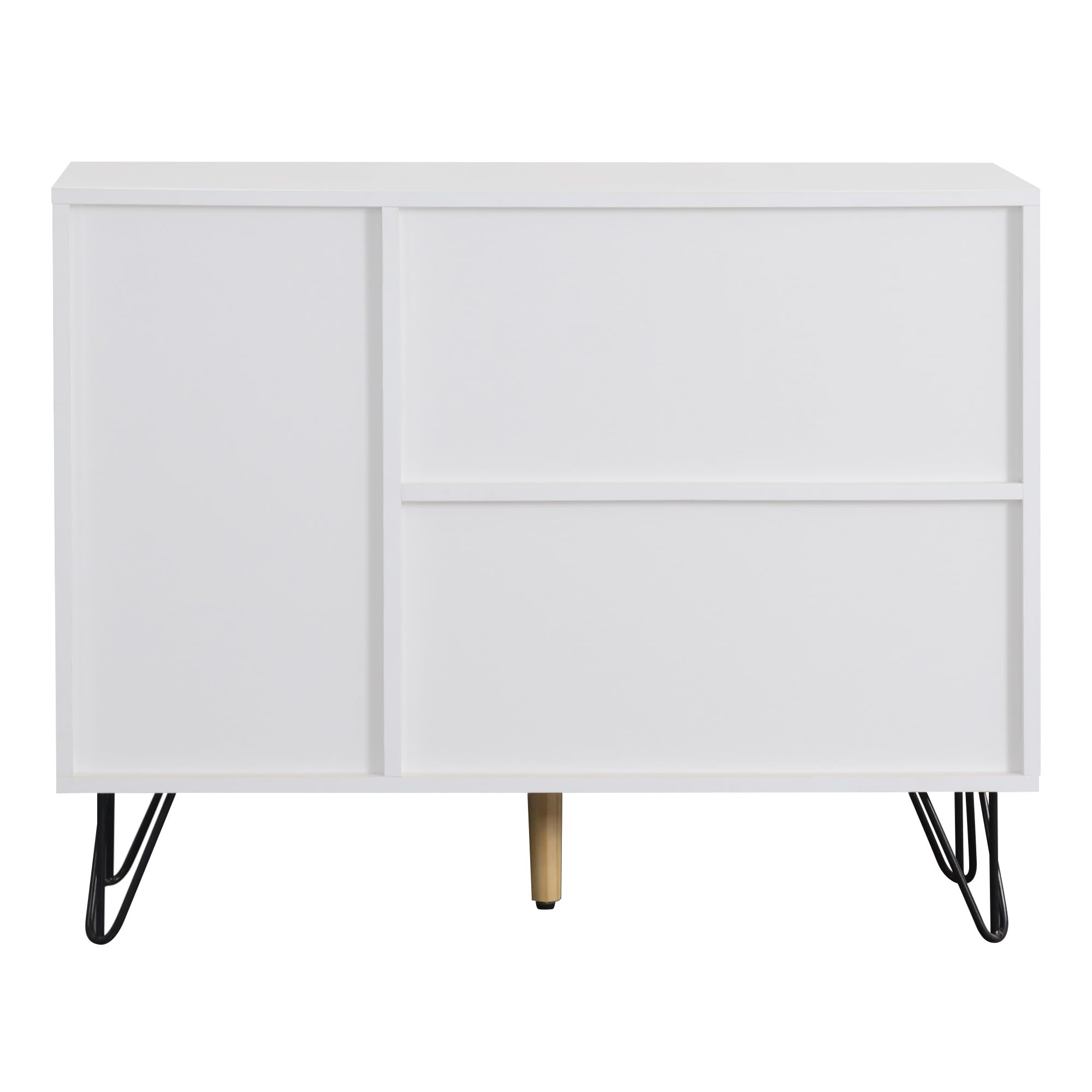 Armadio moderno e versatile, con cassetto e ripiani regolabili in altezza, 70 x 90 cm (bianco)