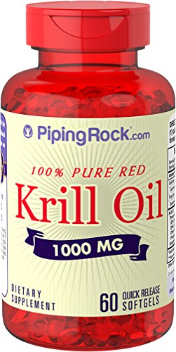Piping Rock Krill Oil 1000 mg 60 Softgels