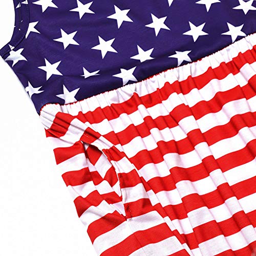 QPANCY Maxi Dresses for Girls Sleeveless Floral Summer Long Dress with Pockets4