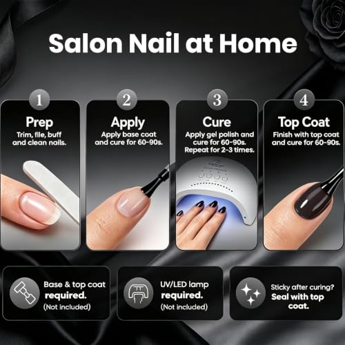 Image of Beetles Black Sheer Jelly Gel Nail Polish