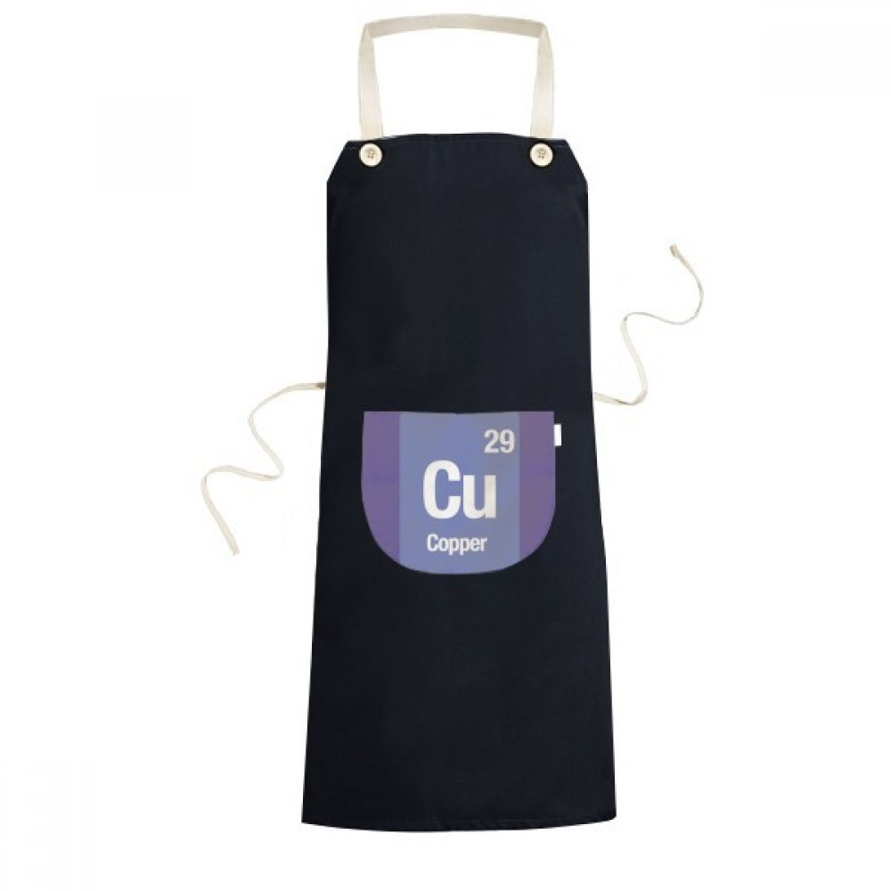 Tablier Cu cuivre noir réglable pour éviter les taches en cuisine avec sa poche pratique