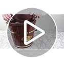 Nostalgia Electric Ice Cream Maker - Old Fashioned Soft Serve Ice Cream Machine Makes Frozen Yogurt or Gelato in Minutes - Fun Kitchen Appliance - Vintage Wooden Style - Dark Wood - 4 Quart