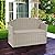 Suncast 50 Gallon Patio Bench with Storage - Decorative Resin Outdoor Patio Bench for Deck, Patio, Garden, Backyard - Ideal for Storing Toys, Cushions, Tools - Taupe ()