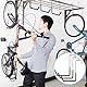 XTUDOU® 6 StüCk Schwerlasthaken, GroßE Garage-Haken zum EinhäNgen, Kein Bohren Erforderlich Garage Storage Haken für Leitern Pflanzen, FahrräDer, GartengeräTe（Schwarz）