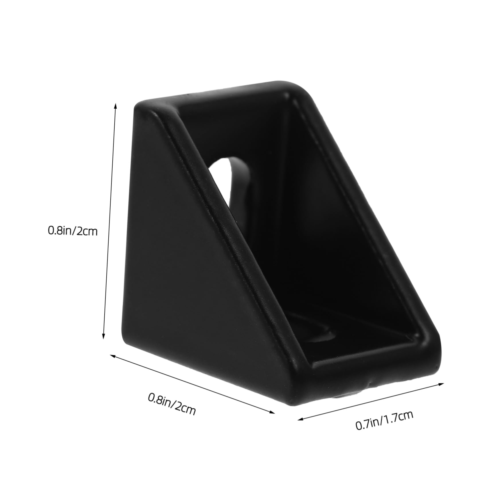 HOMOCONO 20pcs Aluminum Corner Brackets Aluminum Profile Corner Bracket Black Aluminum Alloy 2020 Aluminum Extrusion Bracket Corner Brackets