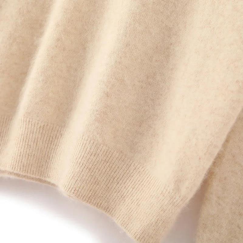 Women's V-Neck Pullovers Sweater Long Sleeve Solid Basic Casual Sweater4