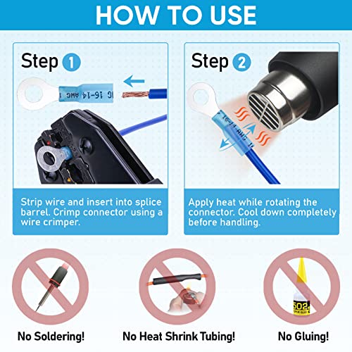 Ticonn TICONN-HT 120Pcs Heat Shrink Wire Connectors thumb #6