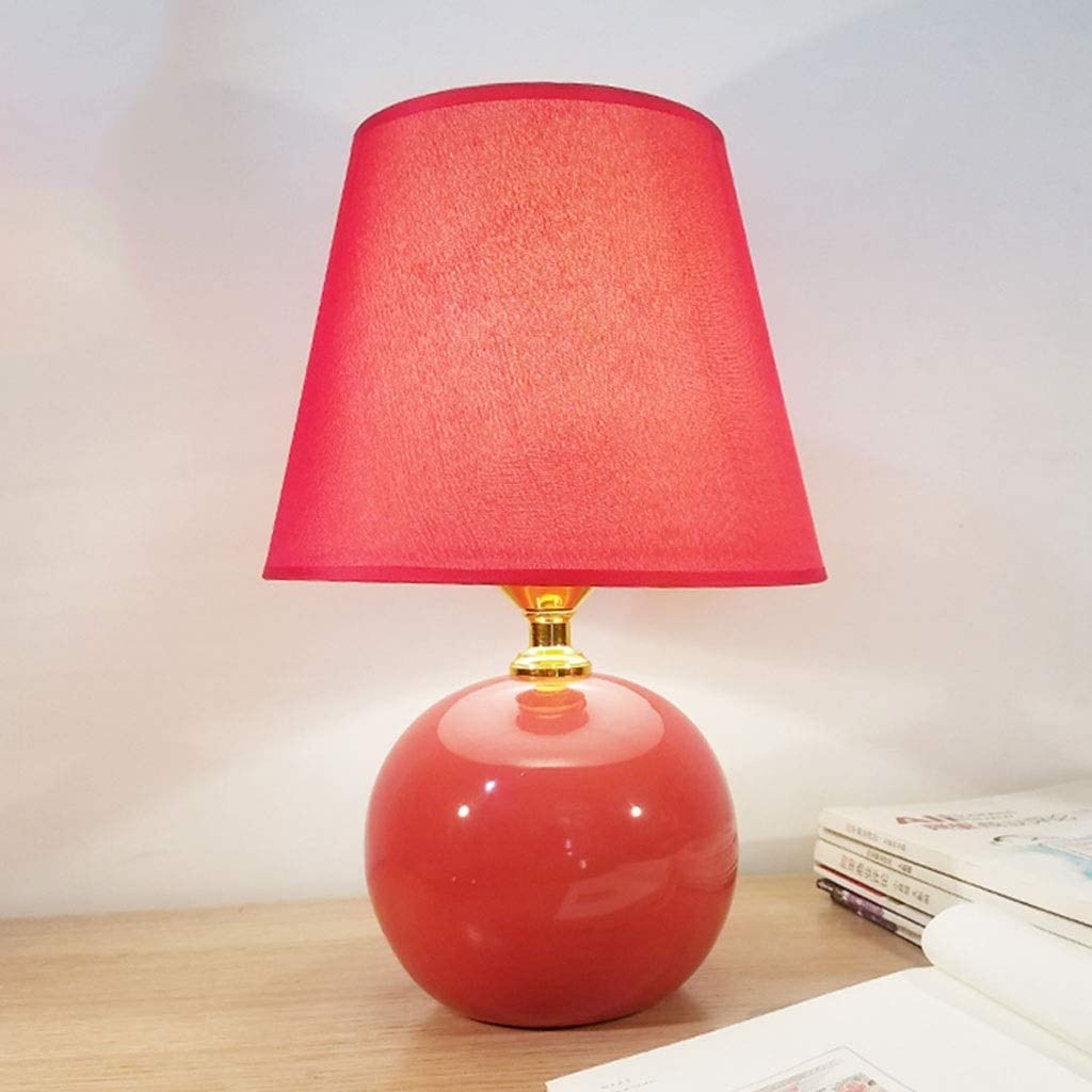 Lampada da Tavolo Comodino Lampada Da Comodino Lampada Da Camera Da Letto In Ceramica Semplice Nordica Paralume In Tessuto Dimmerabile Comodino Lampada Da Scrivania Soggiorno Camera Da Letto Lampada d