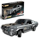 TOONIFY 1:14 Scale GT500 Building Toy Set - Race Car Model Kit for Home & Office Display and Collection, Sports Car Building Blocks Model for Adults and Teens, Birthday Gift for Boys (879 PCS)