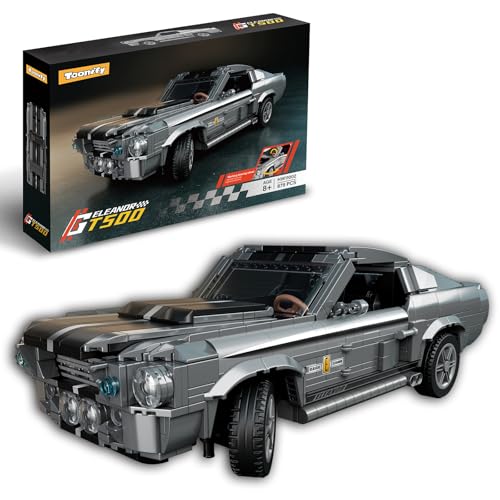 TOONIFY 1:14 Scale GT500 Building Toy Set - Race Car Model Kit for Home & Office Display and Collection, Sports Car Building Blocks Model for Adults and Teens, Birthday Gift for Boys (879 PCS)