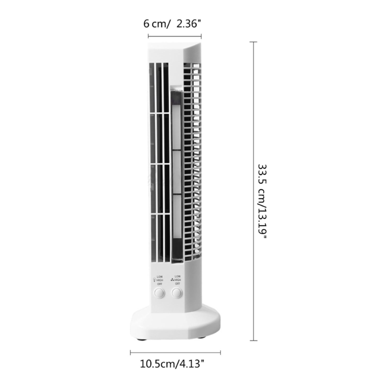 wentylator podłogowy, Bezłopatkowy wentylator wieżowy Przenośny biurkowy(White)