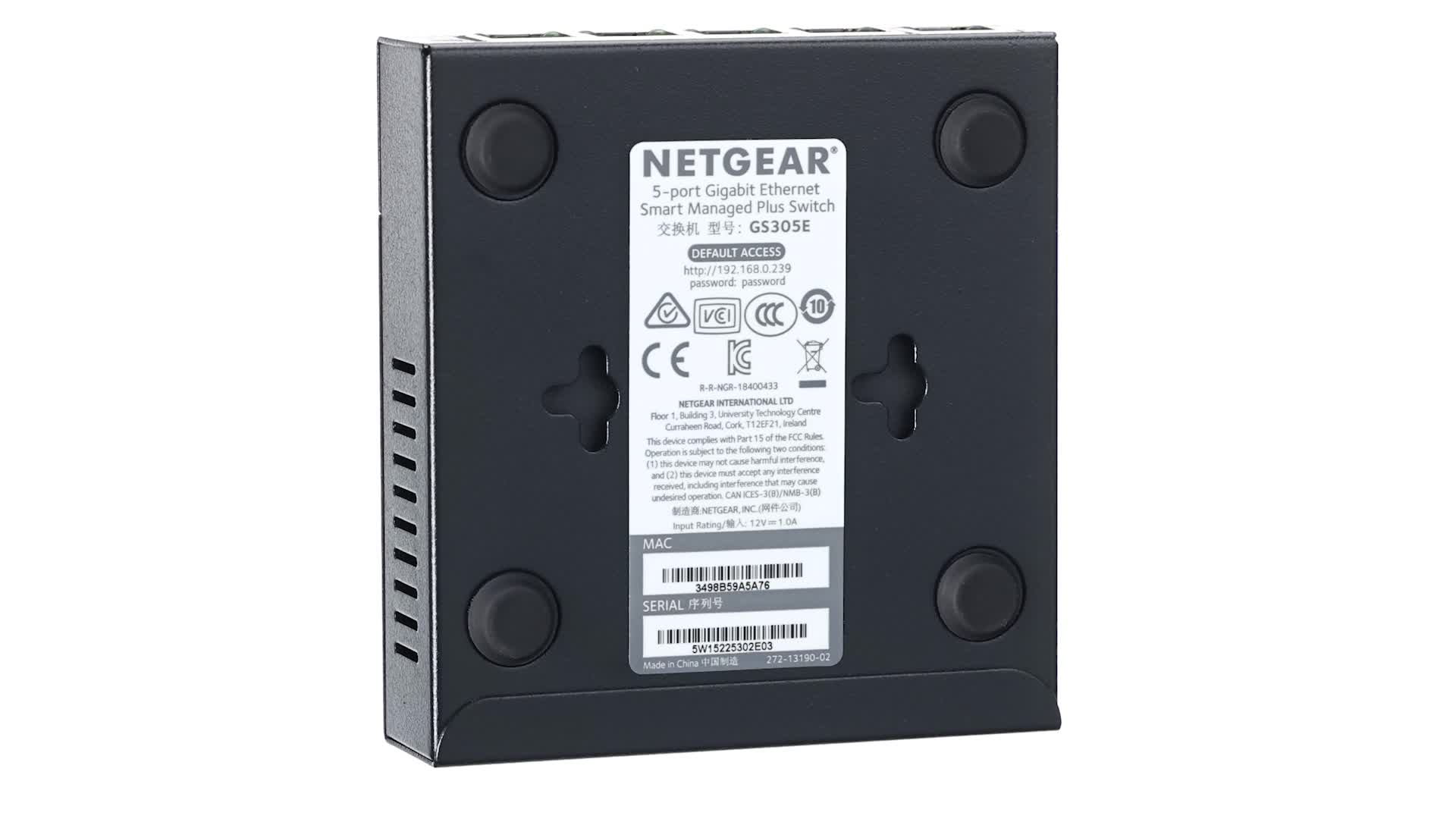 NETGEAR GS305 Routeur Ethernet Gigabit L2 non administrable