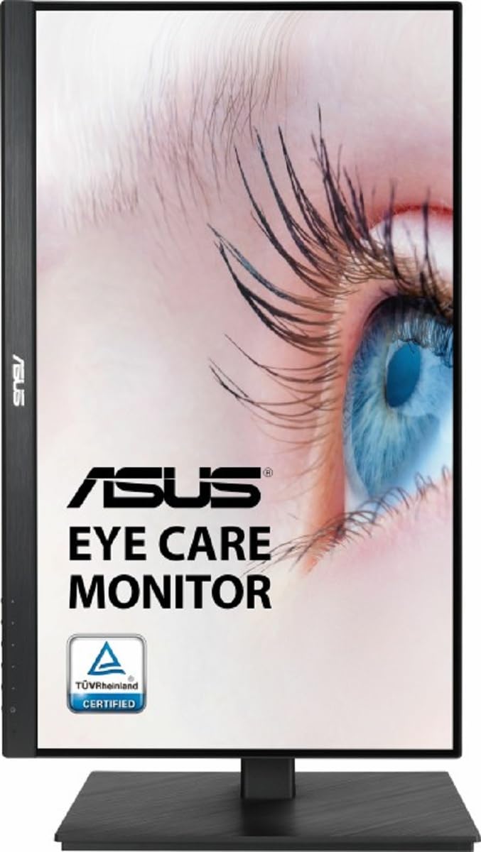 ASUS VA229QSB, Eye Care Monitor da 21,5" FHD IPS (1920 x 1080), Nero | 75Hz, Design Senza Cornice, Adaptive-Sync/Freesync, Displayport, HDMI, Tecnologie Eye Care, Low Blue Light e Flicker Free
