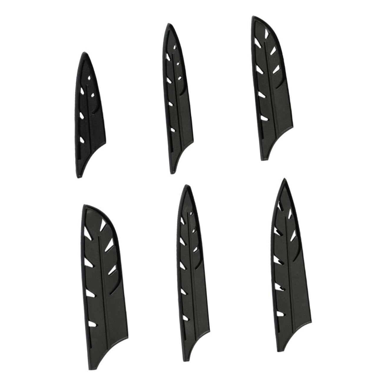 Kitchen Knives 10pcs Steel Set Chef Cover Sleeves Kitchen Blade Protector Camping Culinary Guard Professional Guards Boning Guards Knives Guard Universal Plastic Organizer