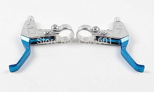 Scooter Palancas de freno de aleación azul de aleación derecha izquierda para 43cc 47cc 49cc chino Mini Chopper niños Moto Pocket Dirt Bike