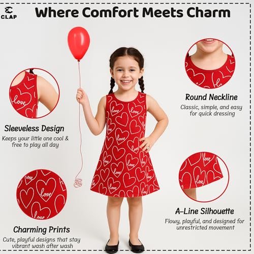Image of CLAP Baby Girl's Midi Dress (Pack of 4)