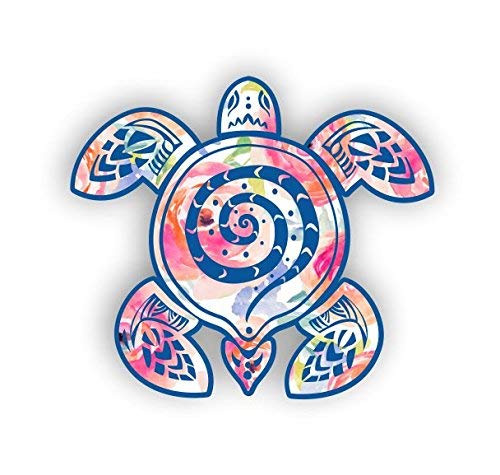 Sea Turtle Version 2 Coral Reef Car Stickers Decals Waterproof Car Styling Bumper Stickers For Car Body Door Window Stickers Vinyl 5"