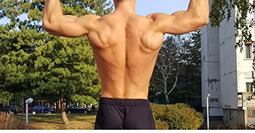 Heavy-Duty-Metal-Gym-Handles-with-Stainless-Steel-Chain-for-Cable-Machine-Attachments-Rotating-Bar-Home-Gym-Workout-Accessories-Color-1-Pair-1-Pcs