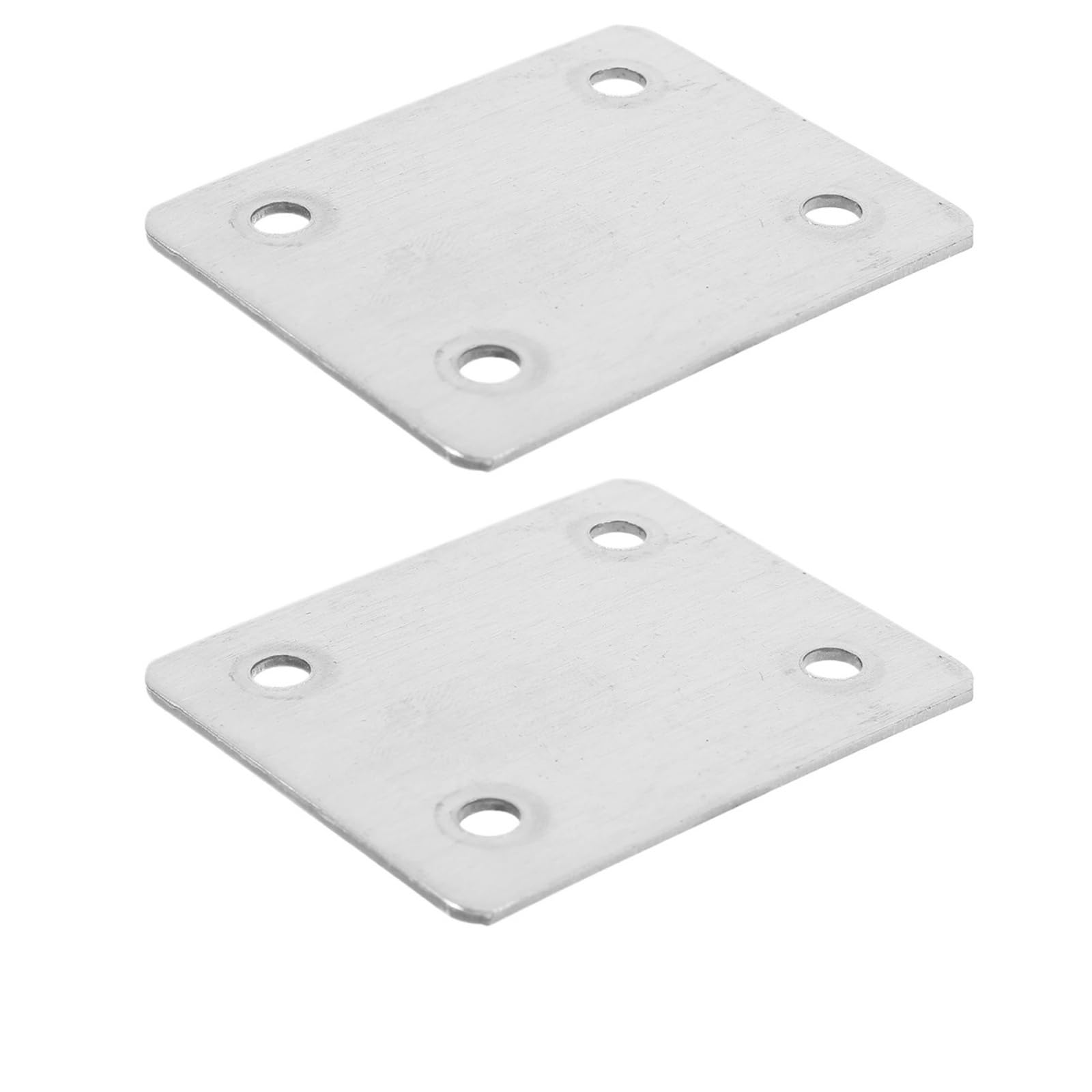 Zihdke One Color 10Pcs Stainless Steel Brackets Wood Joining Furniture Plates For Repair Straight Metal Hardware For Repairing