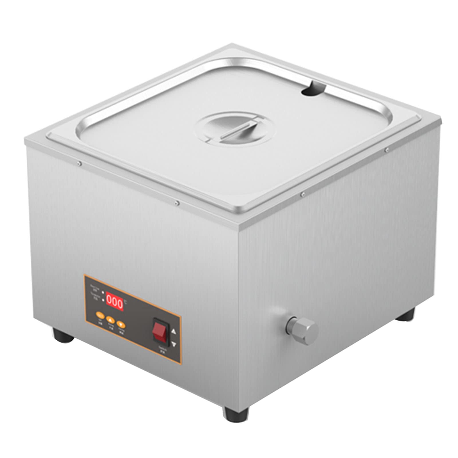 AYCDL Chocolate Tempering Machine, Electric Chocolate Melting Machine, Commercial Chocolate Melter Pot Heater, Temperature Control,for Chocolate/Milk/Cream/Soup,C,A