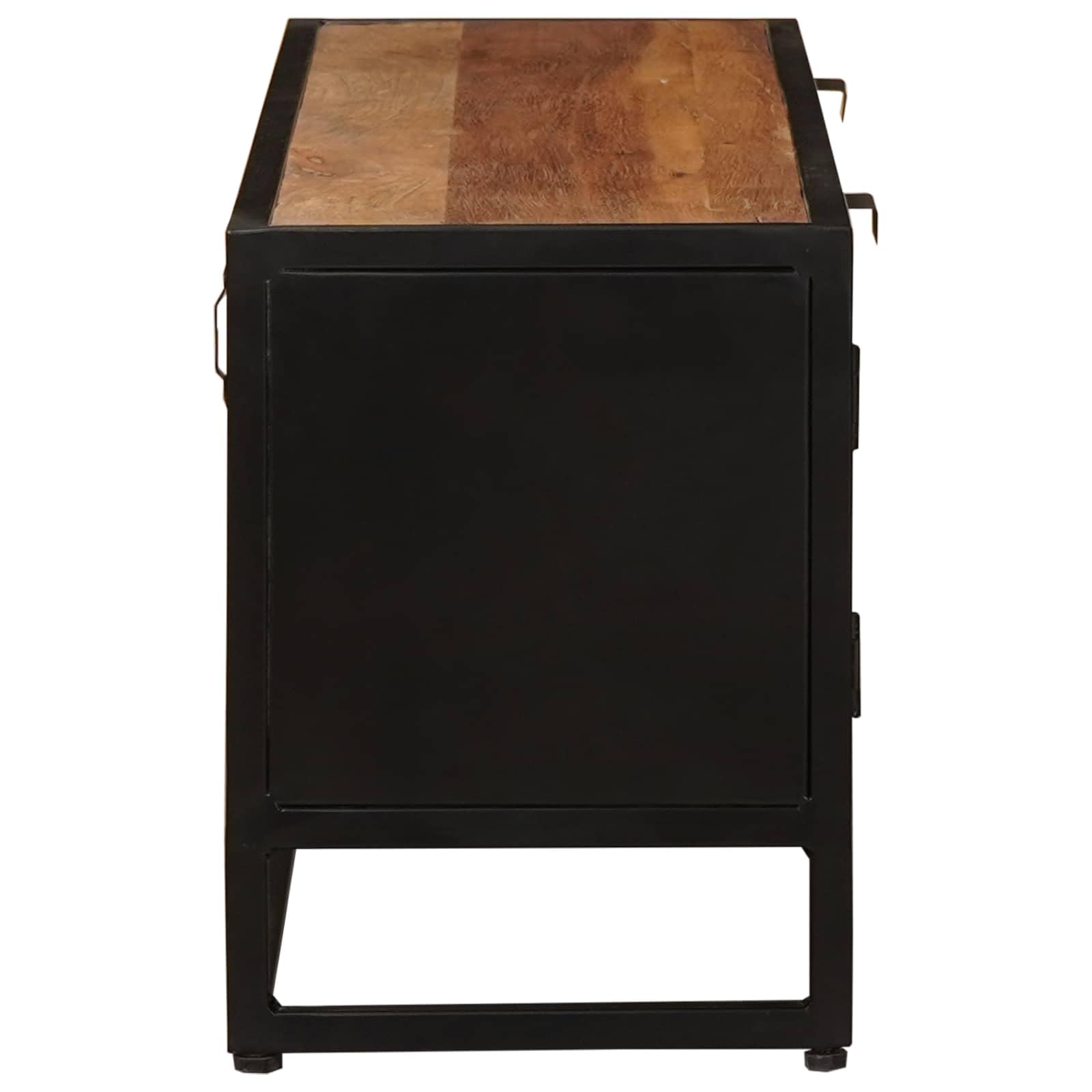 Hothingwell Mueble de TV con Cajón, Madera de Mango, 105 cm | Almacenamiento Multiusos, Estante para Interior, Ensamblaje Sencillo, Diseño Resistente