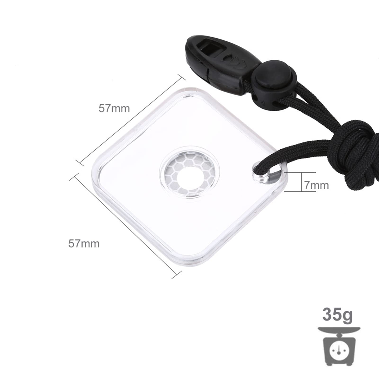 Miroir de signalisation de survie d'urgence, communication longue distance, miroir de signalisation réfléchissant avec sifflet