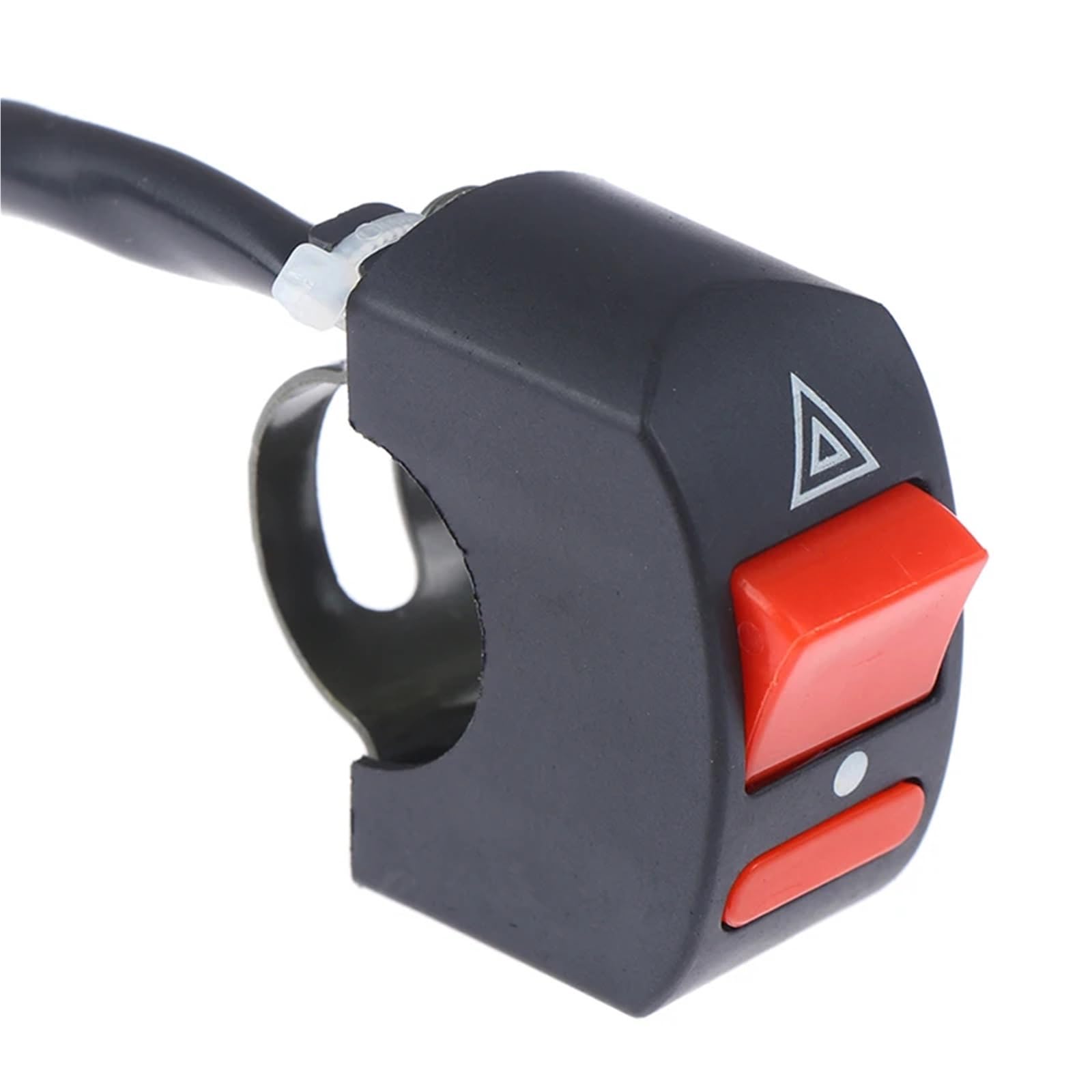 1 Interruptor Luz Emergencia Motocicleta Botón Advertencia Doble Destello Vehículo Eléctrico Lámpara Emergencia Señal Intermitente Interruptor Momentáneo Motocicleta botón Arranque para Moto