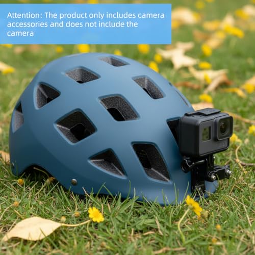 Image of ZIBUYU Adjustable Pivot Arm Adapter for GoPro, Straight Joint Mount Extension for Action Cameras, Gopro Helmet Mount for Flexible Multi-Angle Shooting and Secure Mounting on Helmets, Bikes