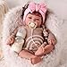 BABESIDE Lifelike Reborn Baby Dolls- Mia, 17 Inch Cute Realistic-Newborn Baby Doll Poseable Real Life Baby Dolls Girls with Gift Box for 3+ Year Old