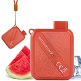 VAPORVERSE Einweg E-shisha Disposable E-Zigarette 800 Züge Puffbar E-Flüssigkeit Puff Bar Einweg Vape Pen Starter Kit Nikotinfrei (Wassermelonen-Eis)
