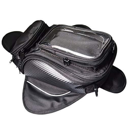 CKryzillix Alforjas Moto,Bolsa Trasera Moto Moto Bolsa de Depósito Fuerte imán de inclinación Solo Hombro Bolsa de Viaje Bolsa de Bolsa a Prueba de Agua Equipo de la Motocicleta
