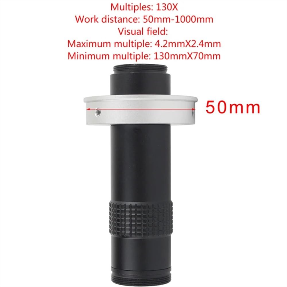 Microscopios Ajustables con Zoom de 180X, 120X, 300X, 200X y 130X, Montura C, Aumento de 0.7X a 4.5X, 25 mm, HDMI, USB, para cámara de Video Industrial.