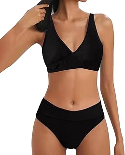 Generisch Men's Shirt Swimsuit Women's Push Up Bikini Set Brazilian Swimsuit Beachwear Top Tank