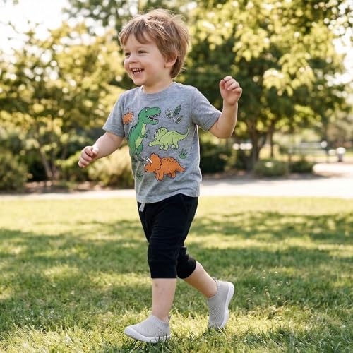 Image of JOINFREE Toddler Boys Girls Sneaker Slip On Shoes Kids Lightweight Breathable Walking Shoes