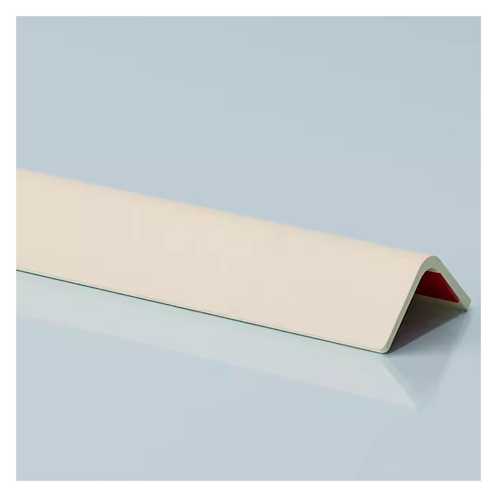 Strisce di protezione per angoli da parete, autoadesive, in PVC, per proteggere gli angoli del soggiorno (venature del legno beige, 2,5 x 240 cm)