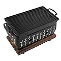 Japanese Style BBQ Grill Portable Furnace Japanese Cuisine Charcoal Stove BBQ Plate Aluminum Alloy Hibachi Grill Charcoal Stove Household Barbecue Tools Accessories
