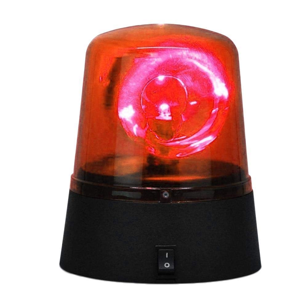 Luz de Emergencia giratoria para Fiesta de Disco, luz LED para Coche, luz de Discoteca, Fiesta, DJ, luz estroboscópica, Sirena para decoración/luz Circular para cumpleaños, Rojo