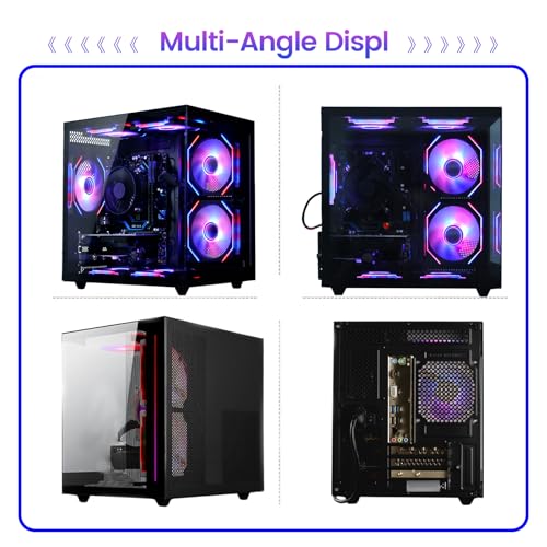 Image of suevery Gaming PC Desktop Computer Ryzen 5,16GB DDR4 512G SSD, RX 560 4G | 6-Core Up to 4.1GHz | RGB Prebuilt Tower |Wi-Fi 6 Gamer for Student Home Office-Black