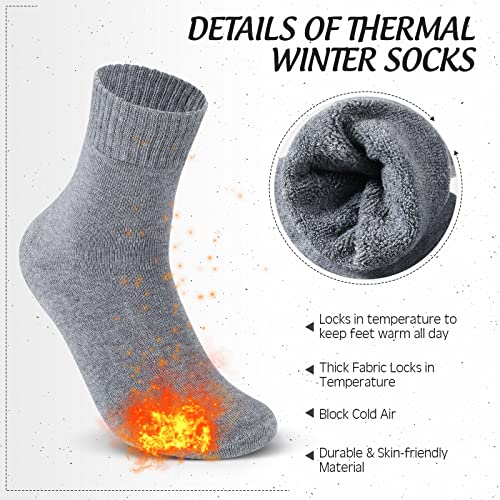 48 Pairs Thermal Warm Thick Winter Socks Bulk Heated Insulated Cold Hiking Boot Socks for Cold Weather2