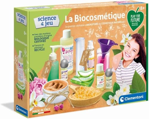 Clementoni 52487 Science et Jeu Lab La Bio cosmétique Play for Future Laboratoire Enfant Jeu Scientifique Version française fabriqué en Italie et Plus - vue 4