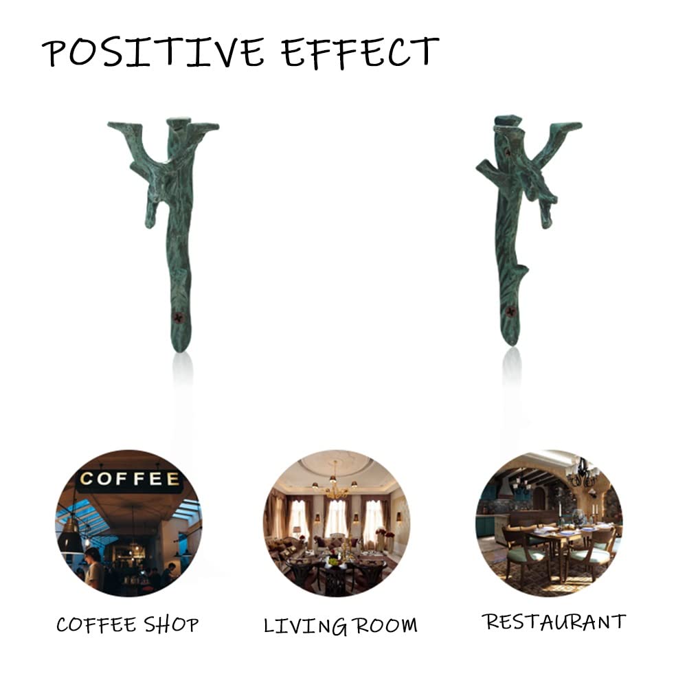 Soporte De Pared Vintage De Hierro Fundido - PAR De 6, Estilo Retro Para Estantes Decorativos