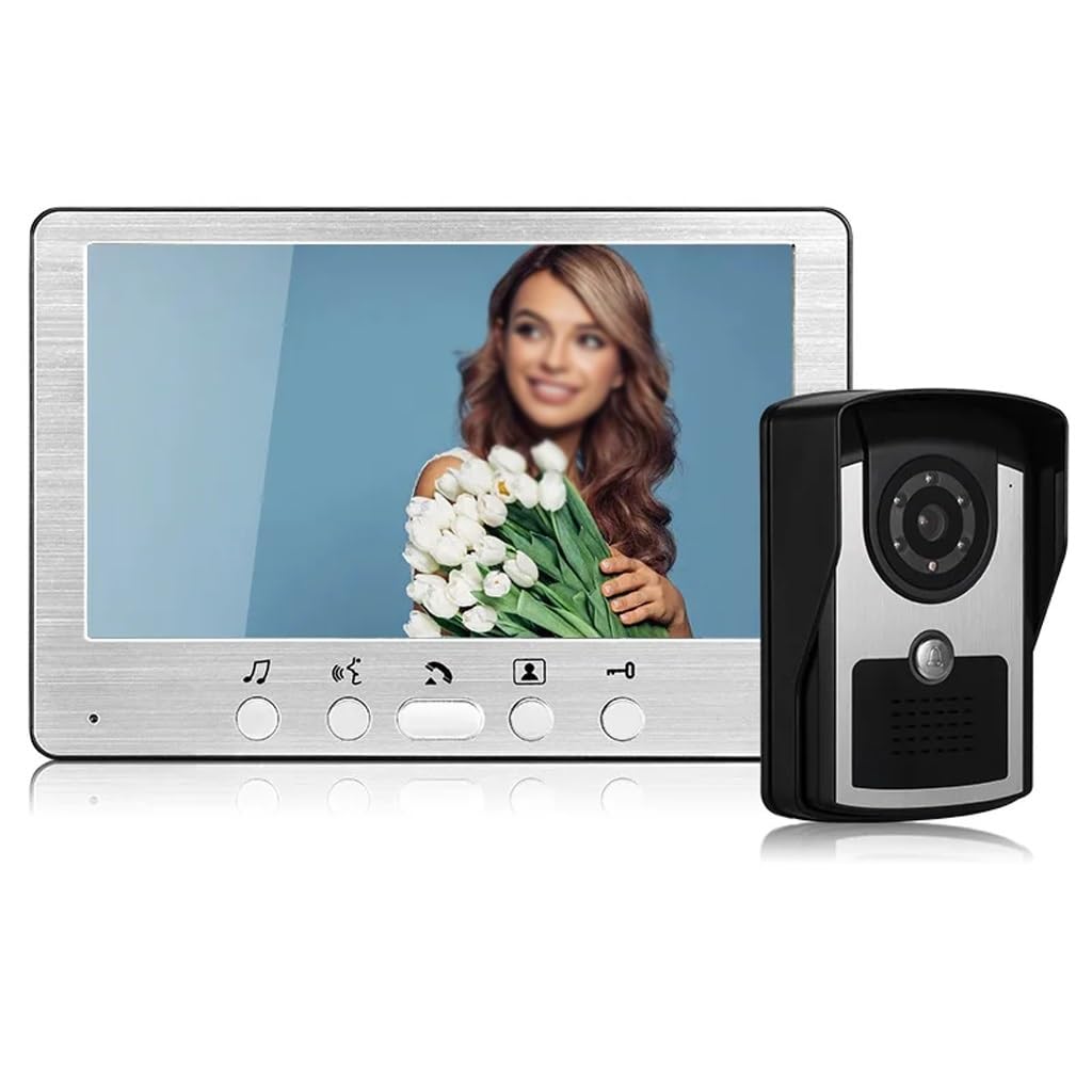 Mobygkfy D Video Oorbell Camera Visual Intercom Night Vision Two-Way Oor Phone Entry