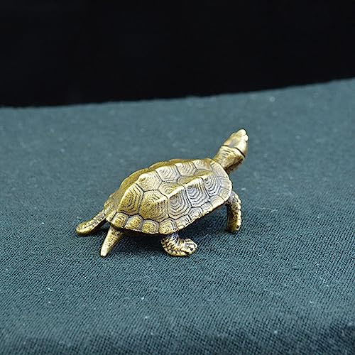 Sculpture tortue en cuivre de bon augure FLXHHX statuette bureau laiton premium